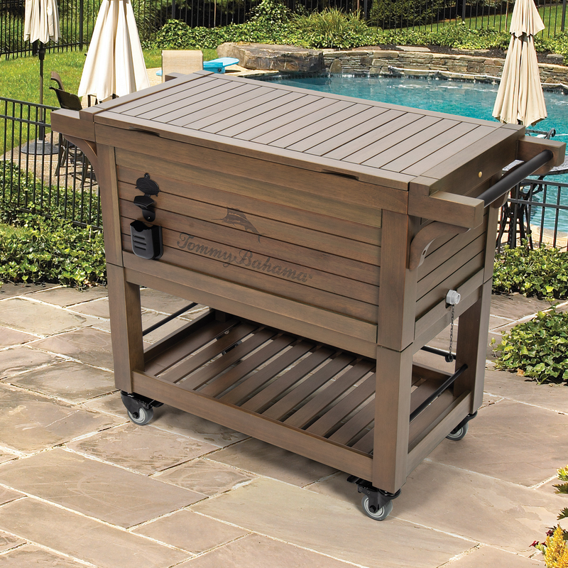 Beverage Cart Ice Chest Patio Porch