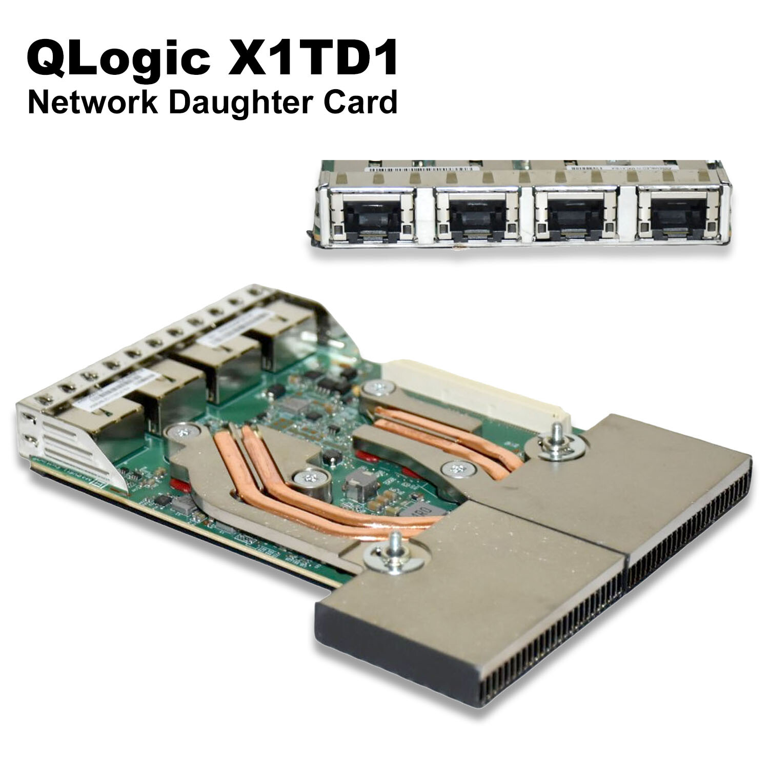 Dell QLogic QL41164 Quad-Port 10GbE RJ-45 Ethernet Network Daughter Card X1TD1 - Picture 3 of 10