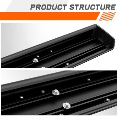 For 07-19 Silverado/Sierra Standard Cab 6" Aluminum Side Step Bar Running Boards