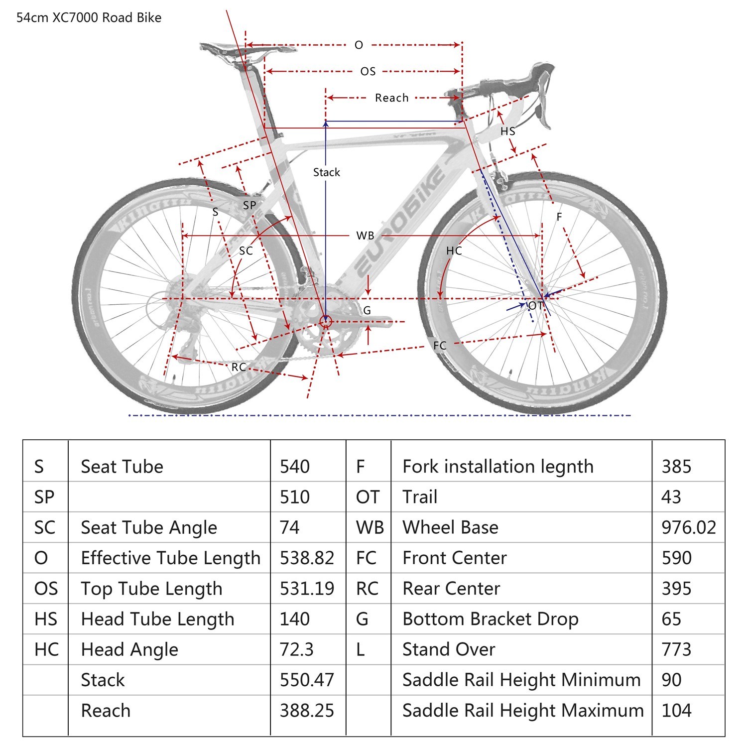 light aluminium road bike