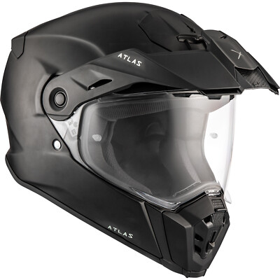 CKX Atlas Motorcycle Helmet Single Shield Quick Release Solid Matte Black