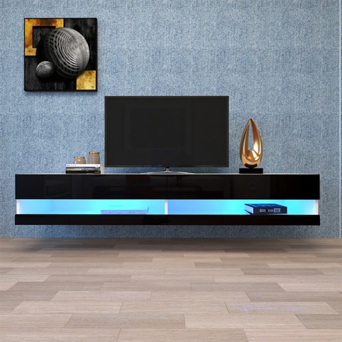 Wall Mounted Entertainment Center Tv Console For 80in Tvs