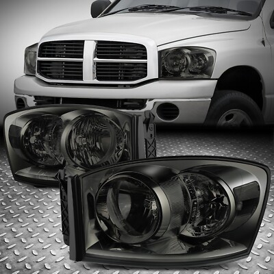 Для 06-09 Dodge Ram 1500 2500 3500 Фар в стиле OE, Пара дымчатых/прозрачных ламп