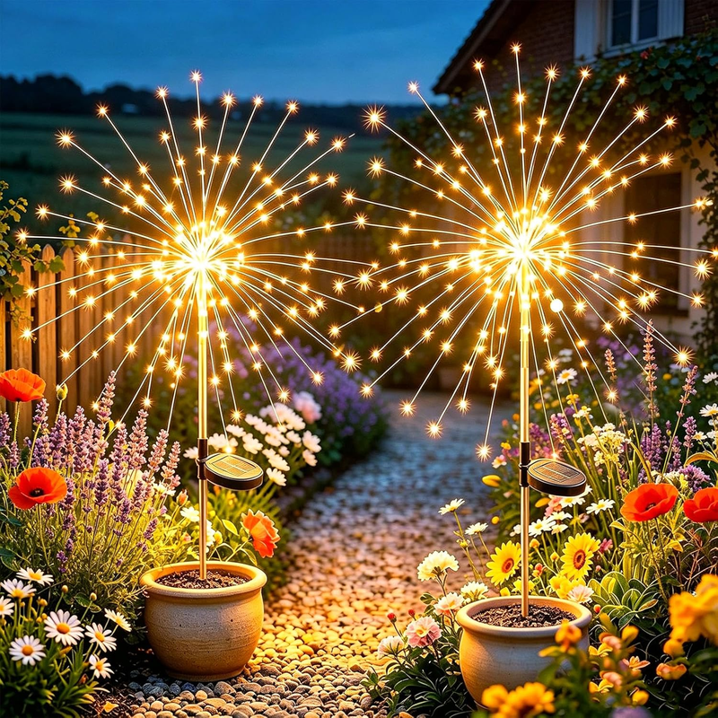 Yowin Solarlampen Für Außen Garten 2 Stück 120 LED