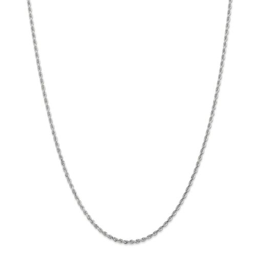 Pre-owned Accessories & Jewelry 14k White Gold 2.25mm Diamond Cut Quadruple Rope Chain W/ Lobster Clasp 16"-30"