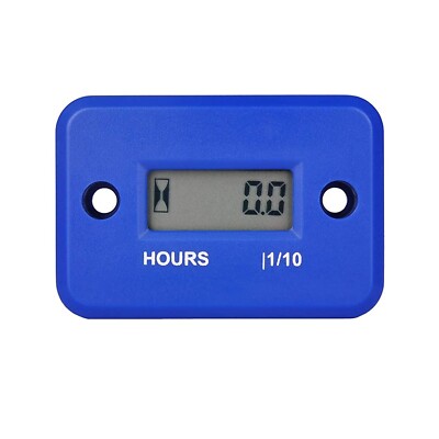 (Blue)Inductive Hour Meter,Maintenance Reminder for Mower Generator Chainsaw