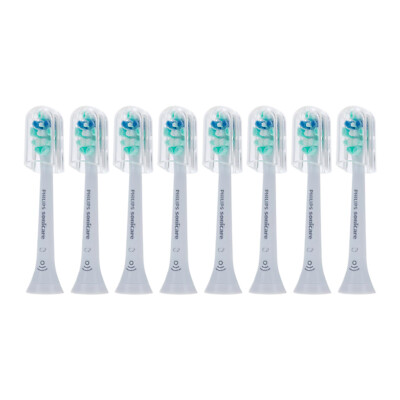 8x Philips Sonicare C2 Optimal Plaque Control White Brush Heads | No Box
