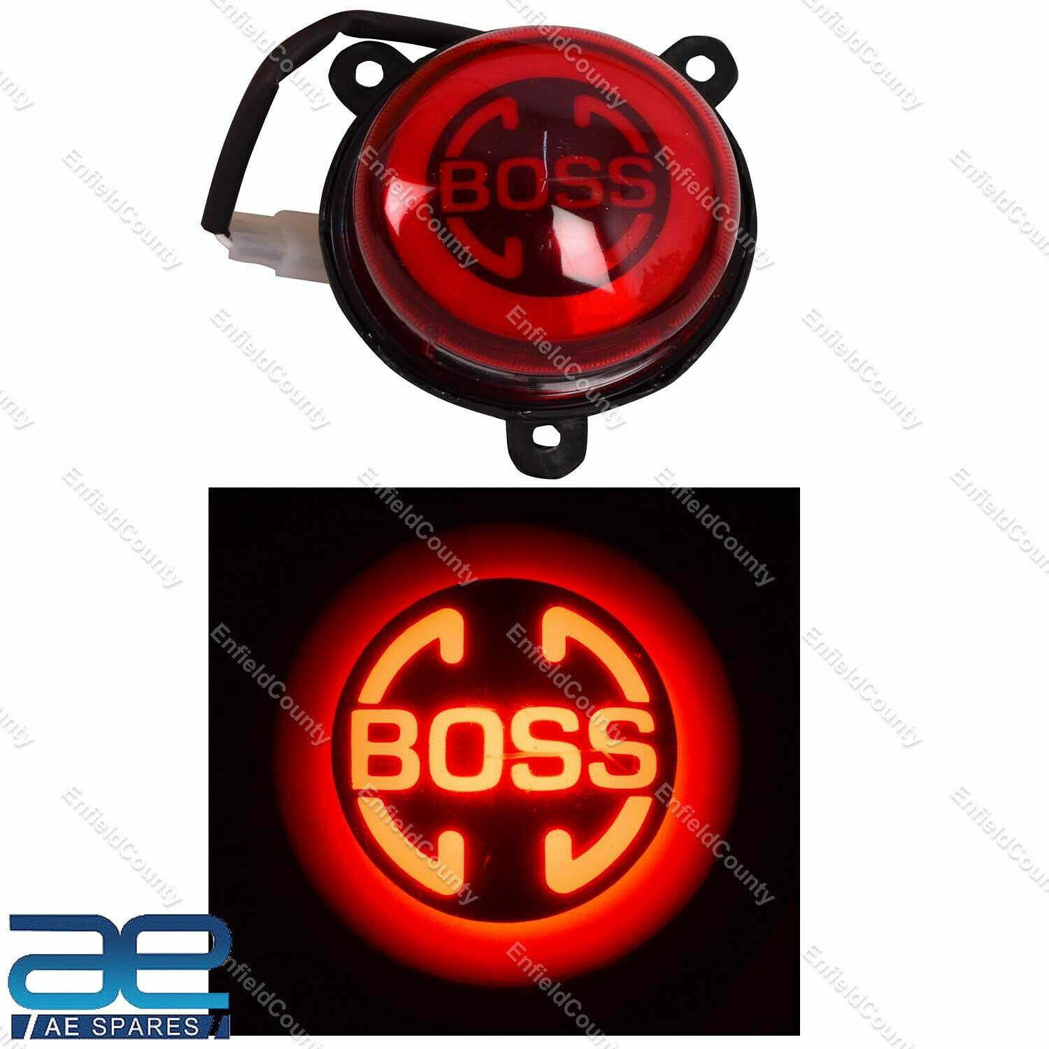 Led Tail Light With Boss Logo For Royal Enfield Classic 350 500 Desert Storm  