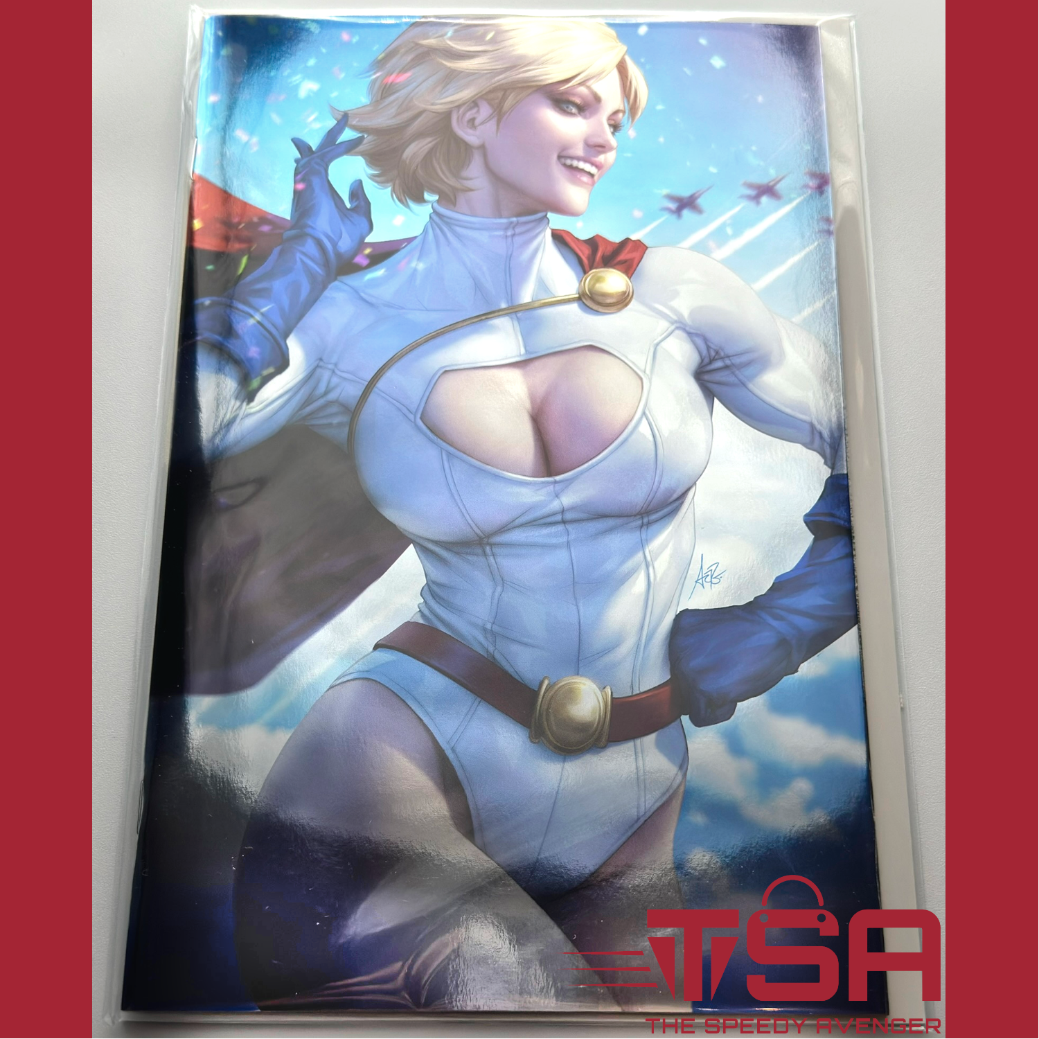 POWER GIRL SPECIAL #1 Artgerm Stanley Lau Foil Variant KEY ISSUE! DC Comics 2023