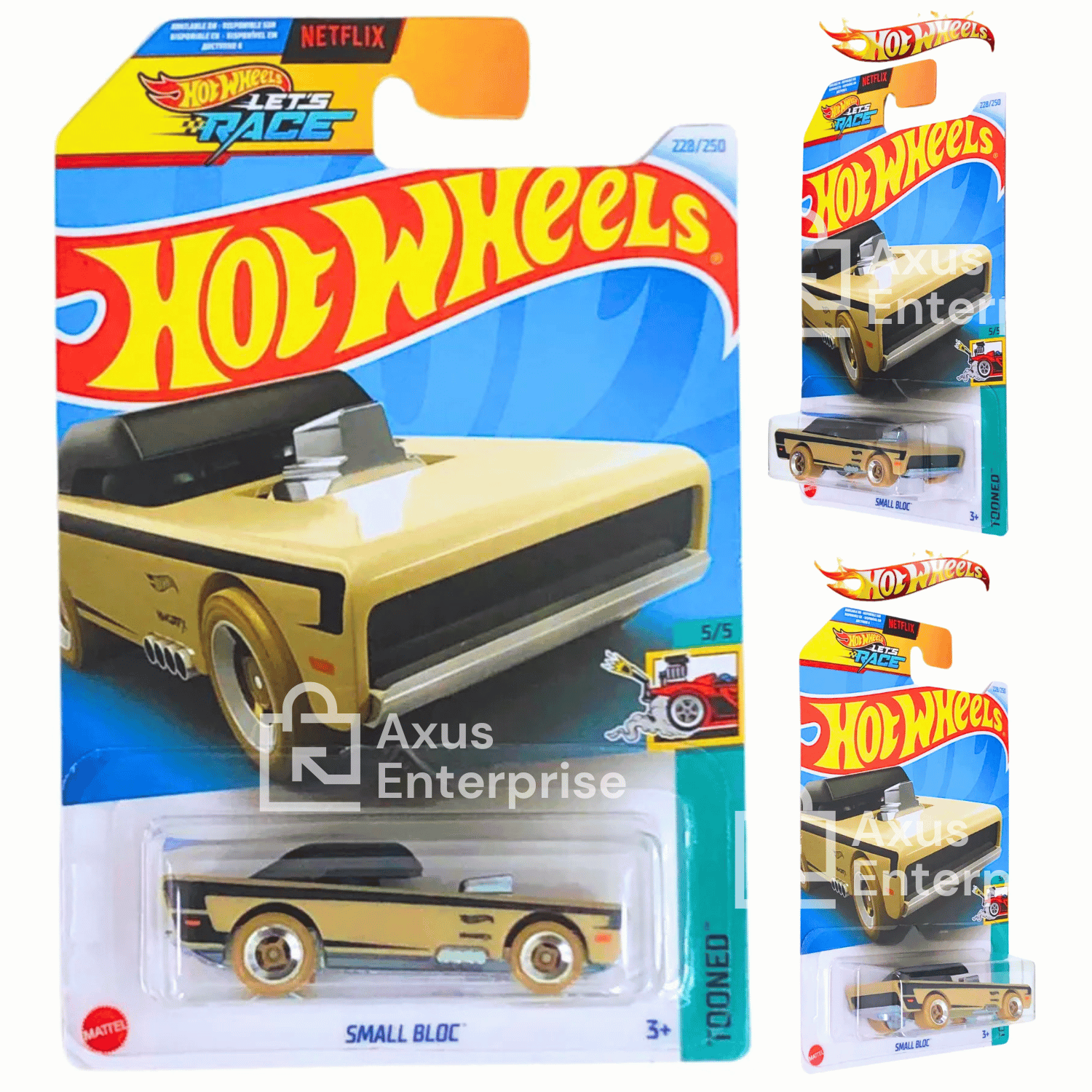 Hot Wheels Small Bloc Tan #228/250 Case N Mainline 2024 HW Hot Wheels Small Bloc Tan #228/250 Case N Mainline 2024 HW