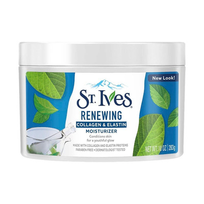 St. Ives Face Moisturizer Cream, Collagen and Elastin, Renewing Facial Moisturiz
