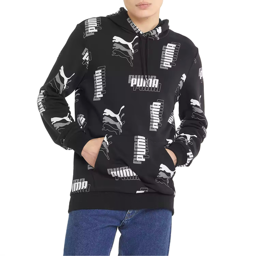 

Мужская флисовая худи Puma Black Power AOP, Black/white