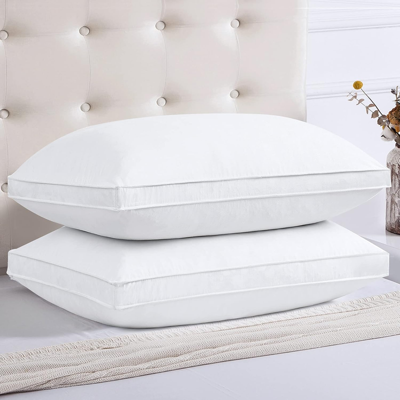 For Sleeping 2 Pack 100% Cotton Cover Gusseted Hotel