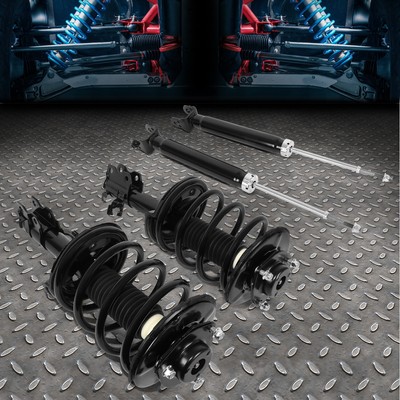 Для 04-08 Nissan Maxima Передние стойки с винтовой пружиной в сборе + Задние амортизаторы