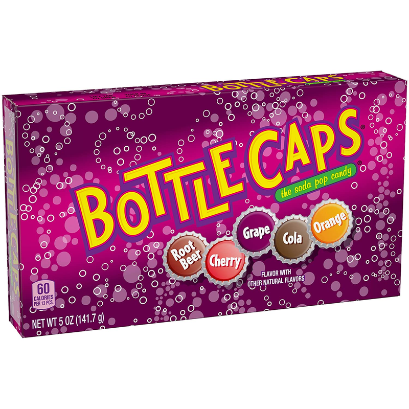 10-Pack Bottle Caps Soda Pop Candy in Movie Box