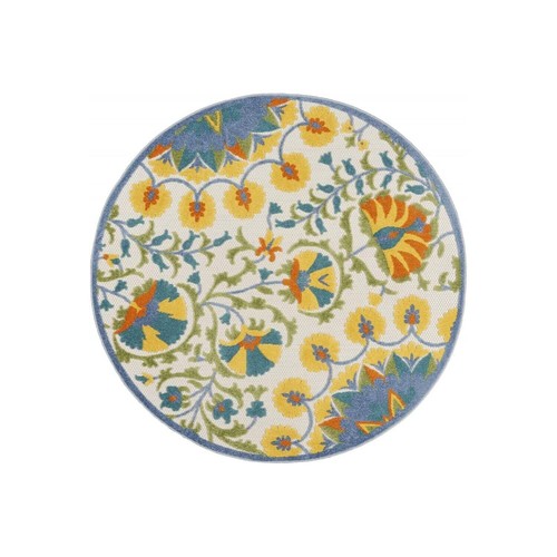 5 Круглых ковриков с несколькими медальонами для внутреннего и наружного использования