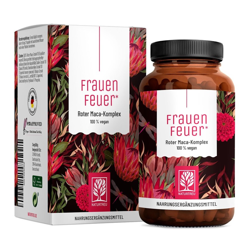 Frauenfeuer Roter Maca Komplex Salbei Tribulus Bockshornklee Zink Naturtreu®