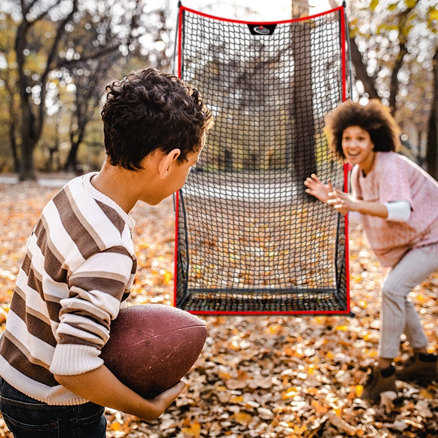 7x4 FT Football Net with Target Football Kicking Net for Throwing Training Net