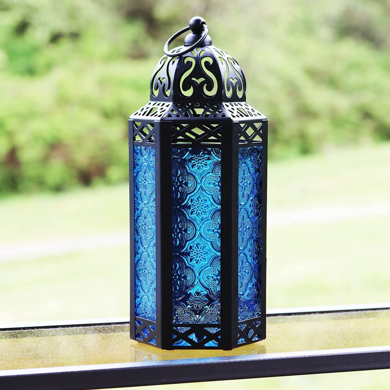 Home Decor Blue Glass Medium