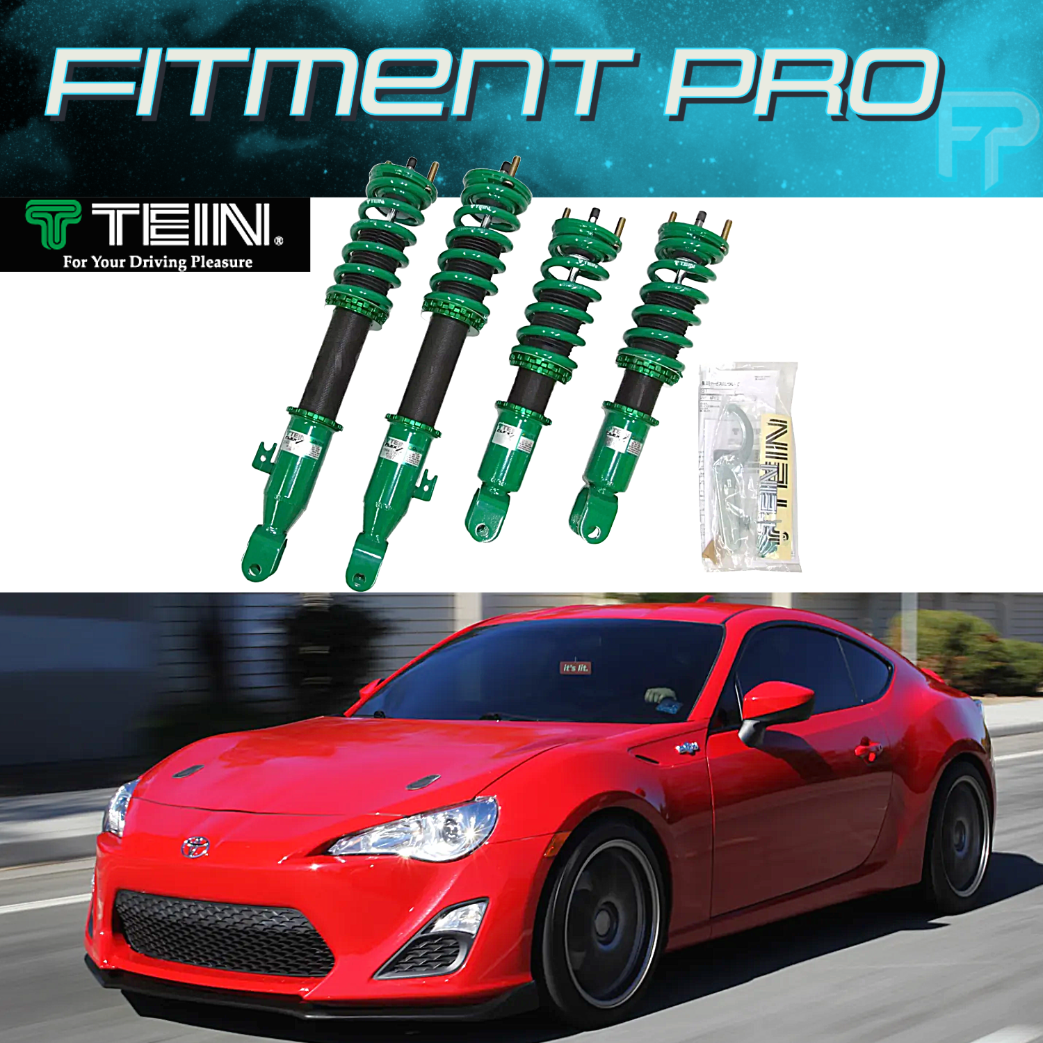 Tein Flex Z 16ways Adjustable Coilovers For 2013-26 BRZ ZN6