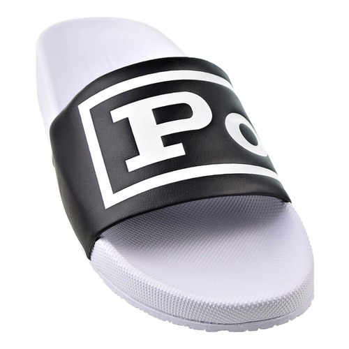 

Мужские шлепанцы Polo Ralph Lauren Cayson Logo бело-черные 816830738-001, White-black