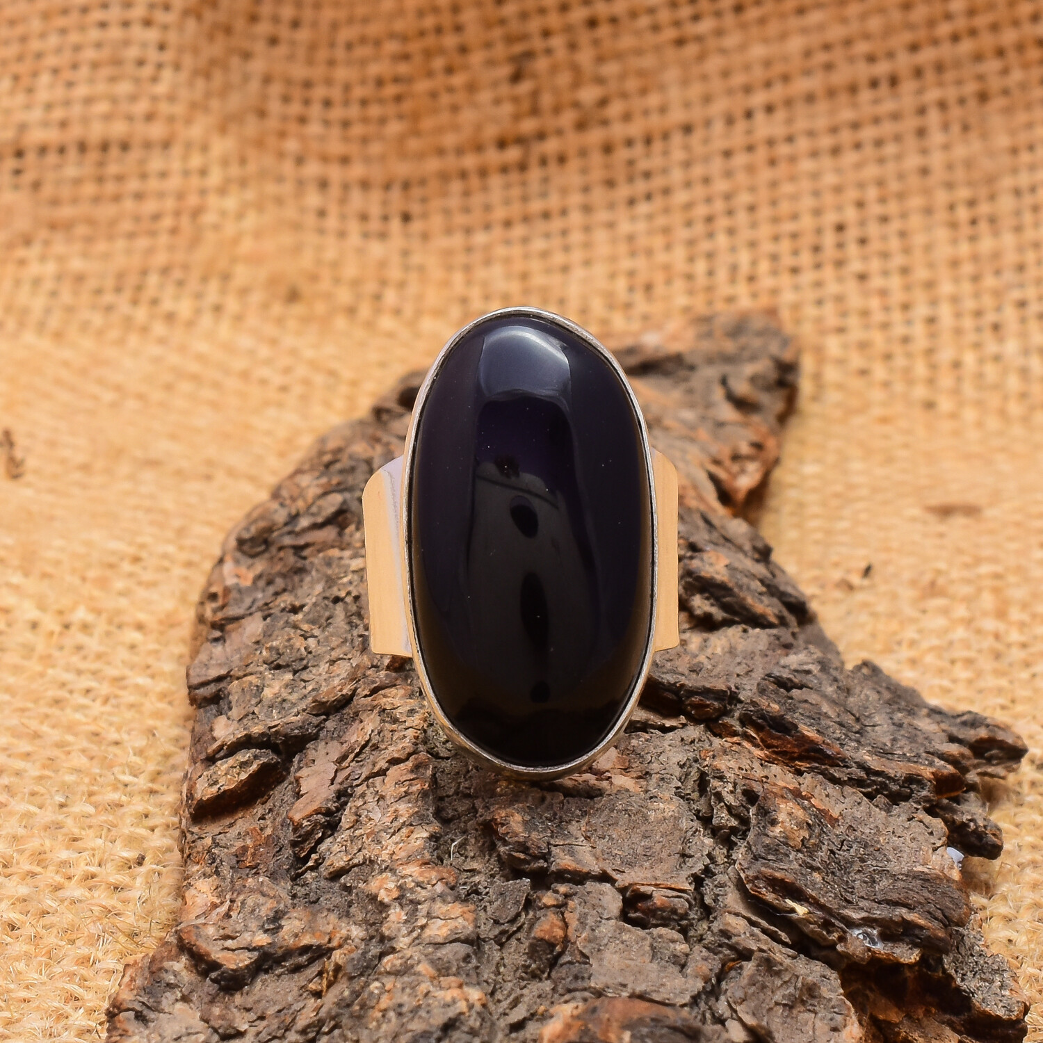 Black Onyx 925 Sterling Silver Christmas gift Ring Jewelry