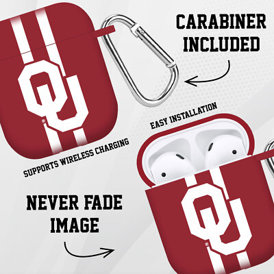 Oklahoma Sooners HD Case Cover for Apple AirPods Gen 1 & 2