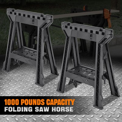 [2шт] Сверхпрочный складной пильный конек для сборки верстака для нарезки ломтиками