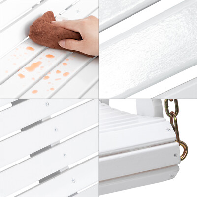 Heavy Duty 880 LBS 5FT Patio Wooden Porch Swing with Hanging Chains for Yard