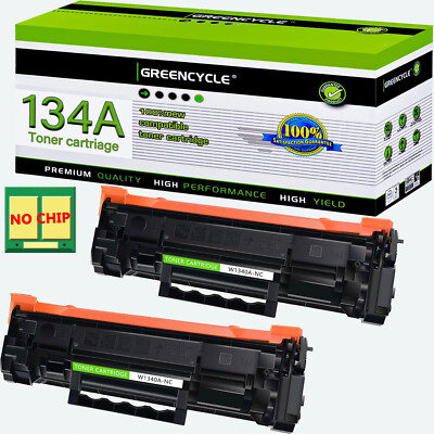2PK 134A W1340A Toner Cartridge for HP LaserJet M209dw MFP M234dw [Without Chip]