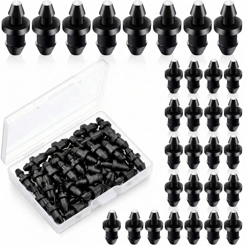 Drip Irrigation Goof Plugs 100Pc 1/4 Inch Barbed End Caps Hose Tubing Hole