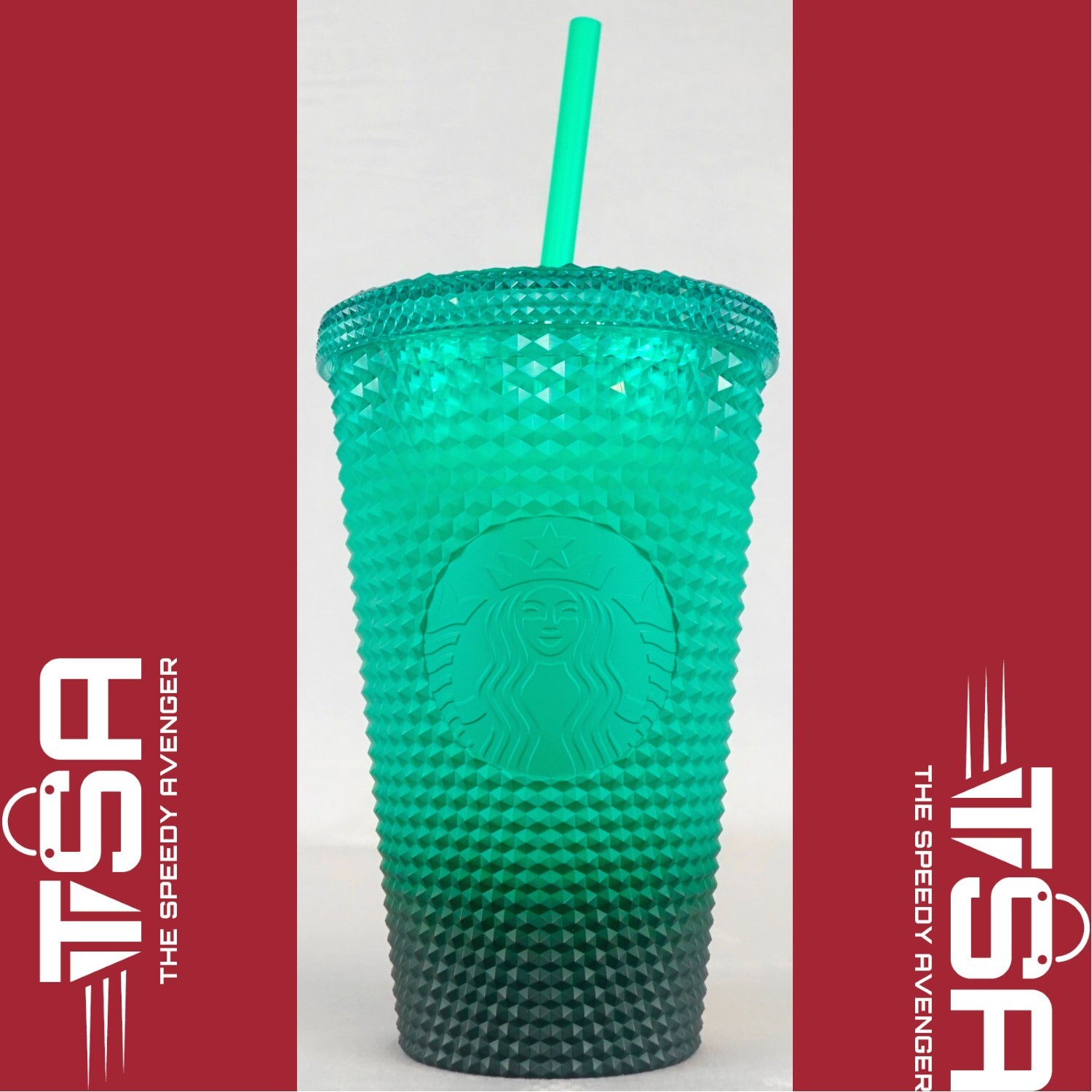Starbucks MINT GREEN GRADIENT OMBRE WAXBERRY 16oz Grande Studded Tumbler 2022