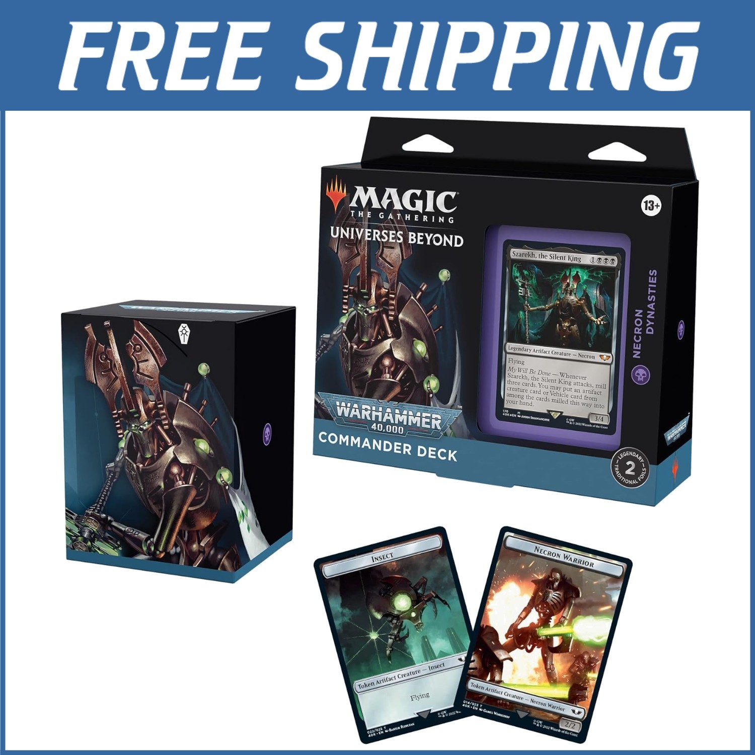 MTG ウォーハンマー40,000 Necron Dynasties未開封 Magic: The Gathering Commander Deck: Warhammer 40,000 Necron