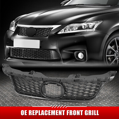 [Проволочная сетка] Для 11-13 моделей Lexus CT200h в стиле OE Передняя решетка радиатора с эмблемой