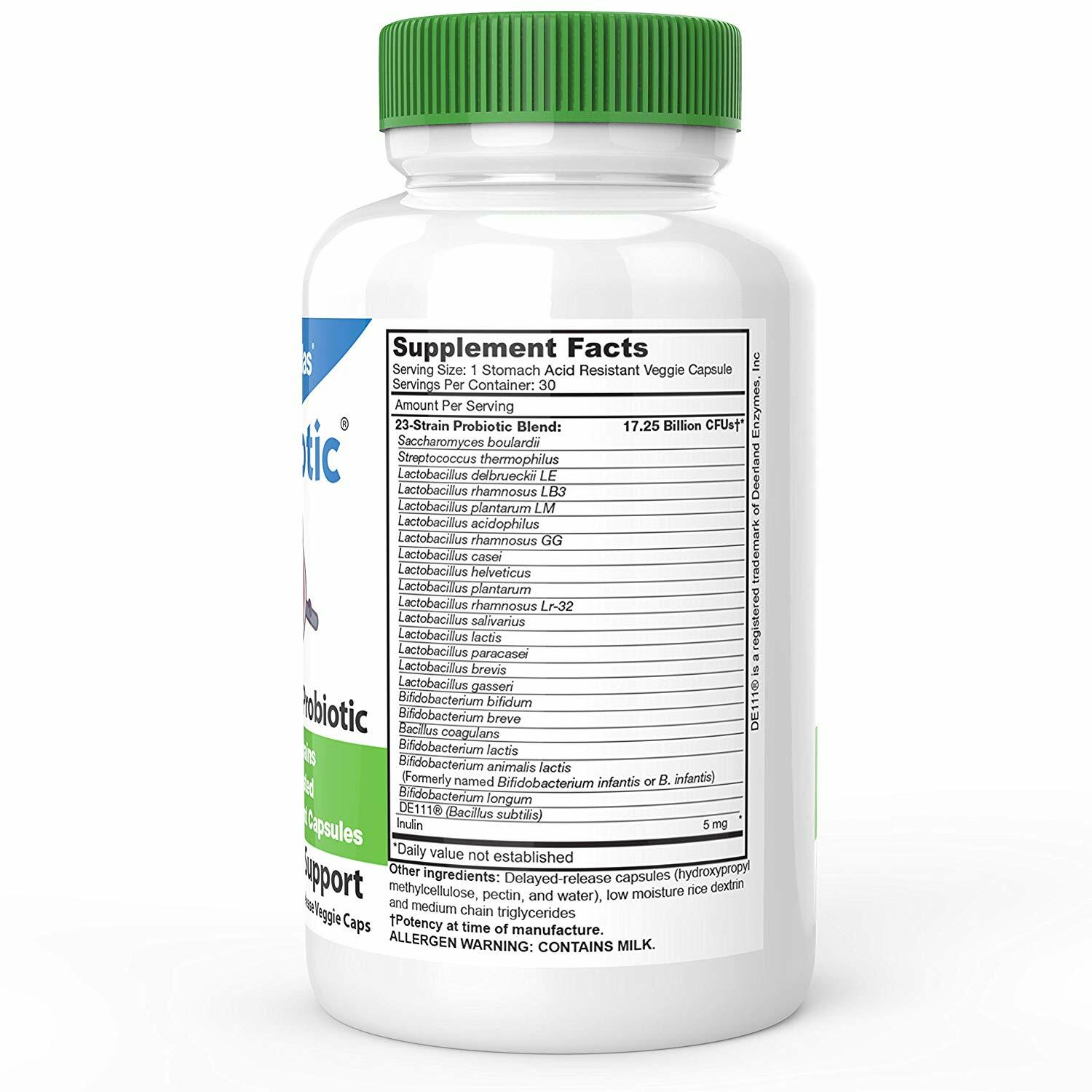 Suplemento Nexabiotic probiótico, 21 cepas multi-probiótico, 30 cápsulas NUEVO 1