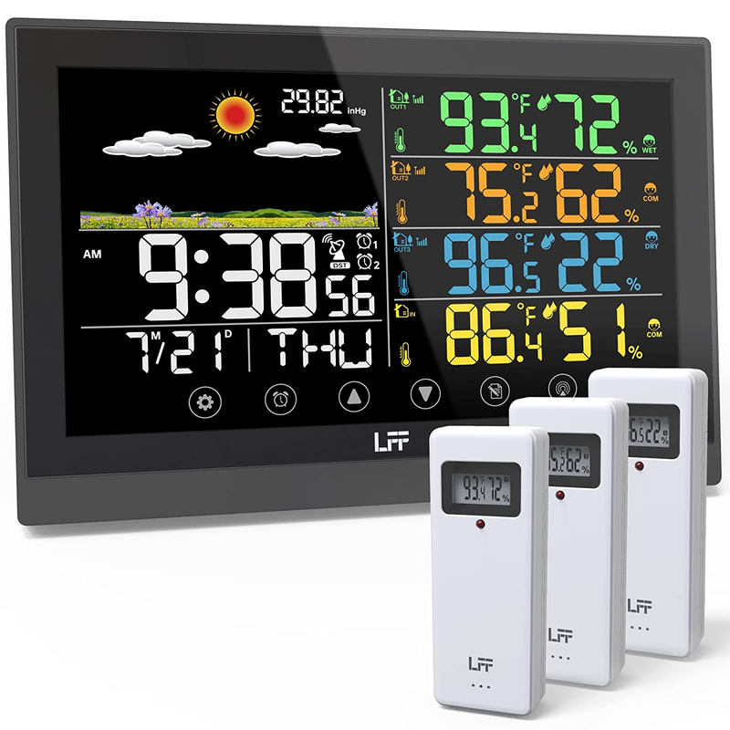 ,  Weather Stations Wireless Indoor Outdoor With Multiple Sensors