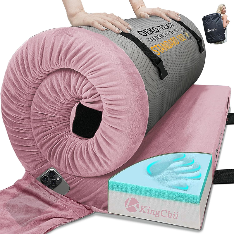 Memory Foam Camping-Isomatte – Wasserdicht, Zusammenrollbar, Mit Tragetasche Für Auto, Zelt & Gäste
