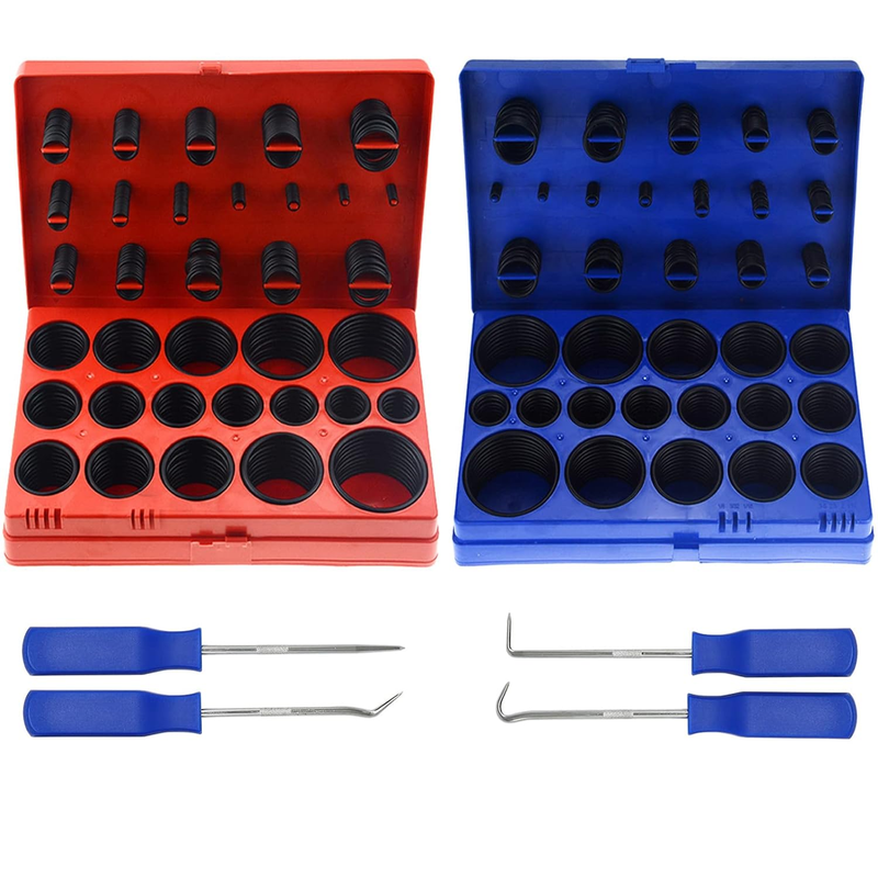 826pcs O Ring Kit, SAE and Metric O-Ring Assortment Kit for Automotive, Plumbli