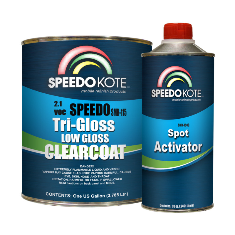 Low Gloss 2.1 Voc Urethane Clear Coat, Smr-115, Gallon Kit Clearcoat W/med. Act.