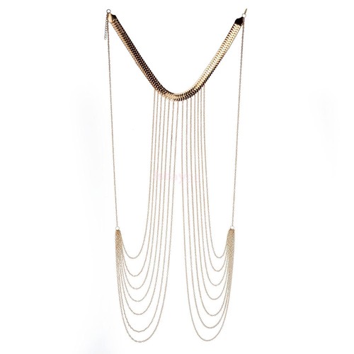 本日限定価格【Swarovski✖️skims】ベリーチェーン Swarovski x SKIMS belly chain Imperial cut, White, Stainless