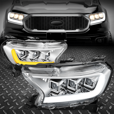 Для 19-23 Ranger XL XLT Светодиодная фара проектора с последовательным переключением сигналов DRL