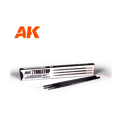 AK Brushes Tabletop Brush Set New
