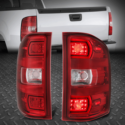 Для 07-14 Sierra Silverado 1500 2500HD 3500HD Светодиодные трубки задних фонарей Стоп-сигналов