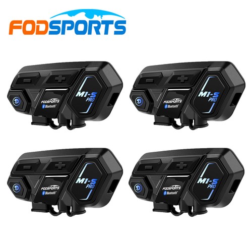 M1-S PRO 2000M Motorcycle Intercom Helmet Headset Bluetooth