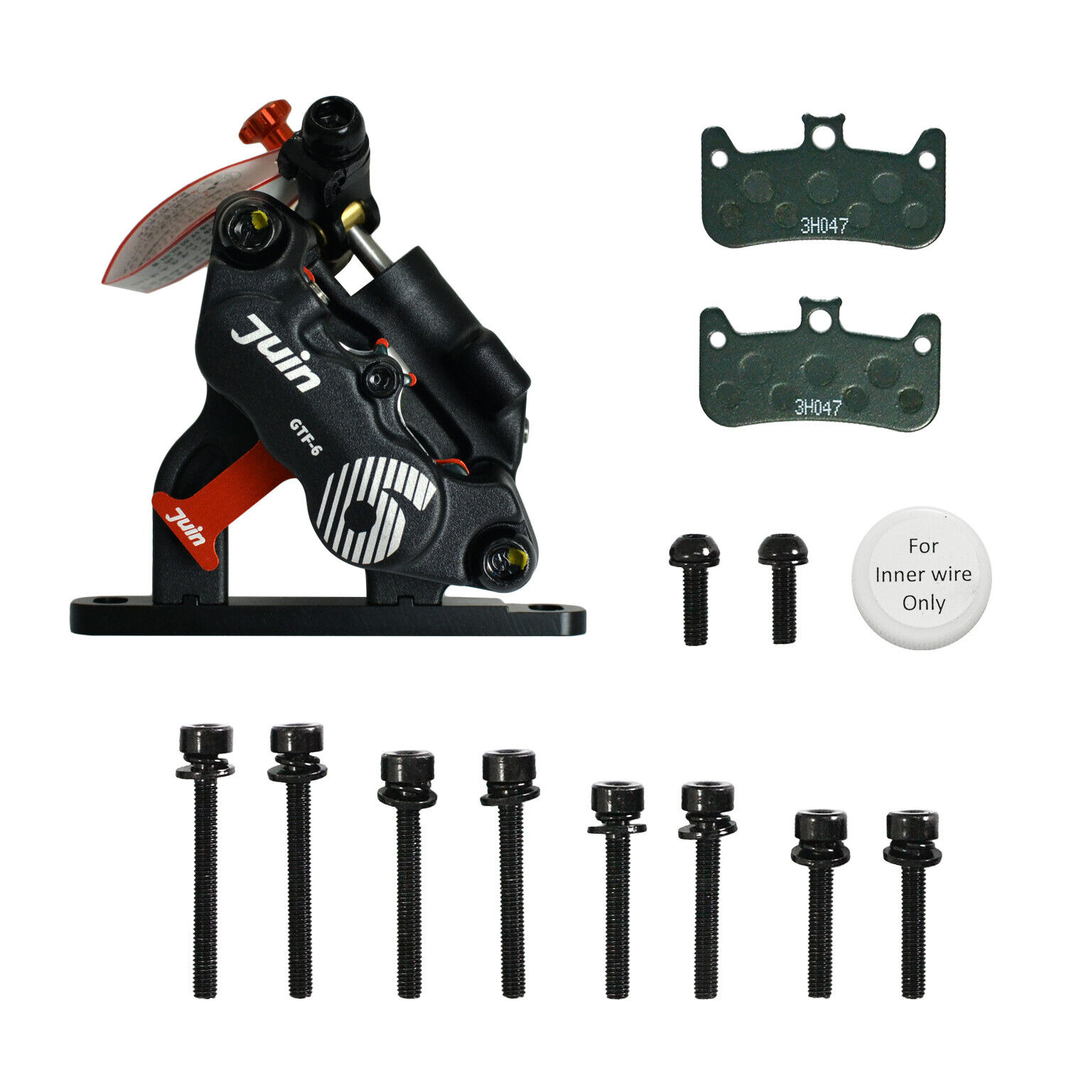 JUIN TECH GTF-6 6 Pistons FlatMount eBike CX Hydraulic Disc JUIN TECH GTF-6 6 Pistons FlatMount eBike CX Hydraulic Disc