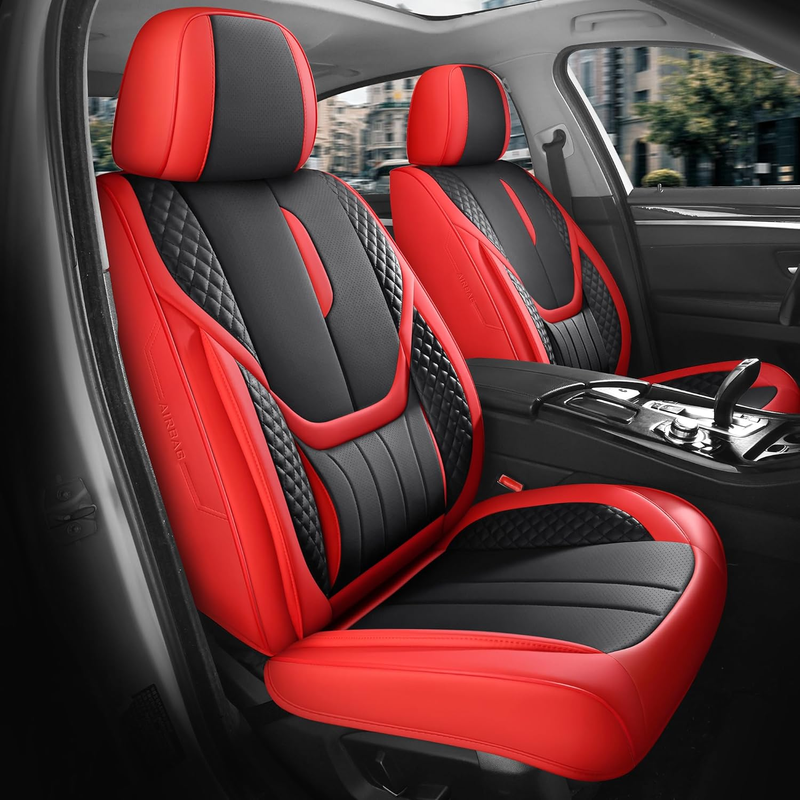 Car Seat Covers Full Set - Universal Seat Covers for Cars SUV Truck – Faux Leath