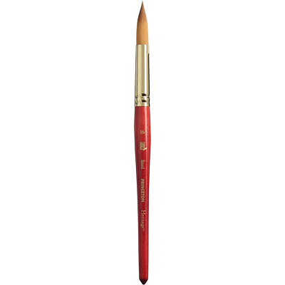 Princeton 16 Short Handle Round Series 4050 Synthetic Sable Watercolor Brush