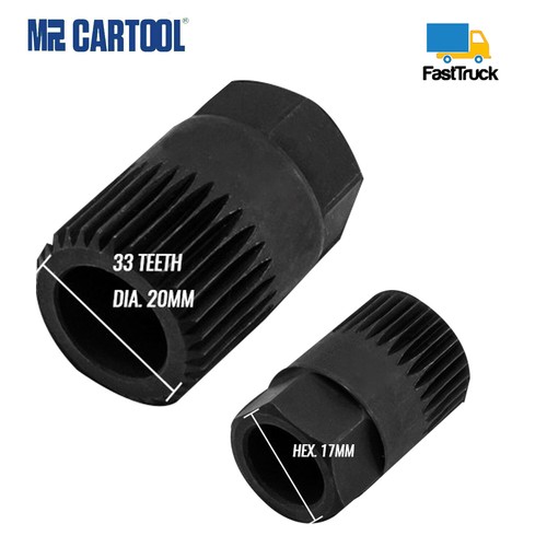 33 Spline For Vw Audi Passat Alternator Clutch Pulley Socket Spline