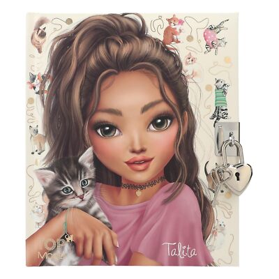 Depesche 0012957 12957 TOPModel Kitty and Doggy Diary in Beige with Model and Ca