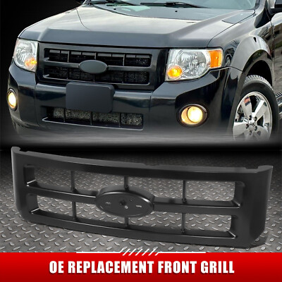 Для 08-12 Ford Escape Limited в стиле OE Хромированная передняя решетка радиатора с эмблемой